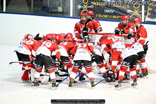 2023-01-25 Hockey Como-Valpellice Bulldogs 0118 Squadra